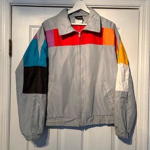 80s Vintage Hobie rainbow surf windbreaker